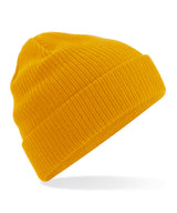 Organic cotton beanie — Mustard