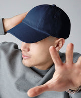 Low-profile heavy cotton drill cap — lifestyle