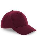 Pro-style heavy brushed cotton cap — Burgundy