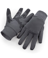 Softshell sports tech gloves — Graphite Grey