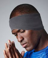Softshell sports tech headband — lifestyle