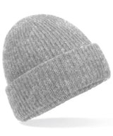 Cosy ribbed beanie — Grey Marl