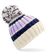Hygge striped beanie — Blueberry Cheesecake