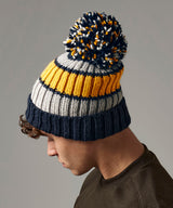 Hygge striped beanie — lifestyle