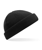 Recycled mini fisherman beanie — Black