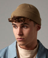 Recycled mini fisherman beanie — lifestyle