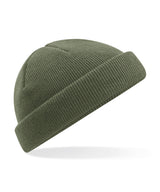 Recycled mini fisherman beanie — Olive Green
