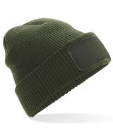 Thinsulate™ patch beanie — Olive Green
