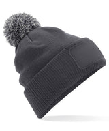 Snowstar® patch beanie — Graphite Grey/Light Grey