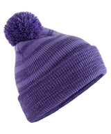 Team stripe beanie — Purple