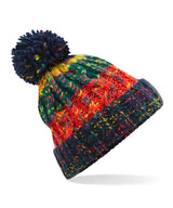 Corkscrew pom pom beanie — Crackling Campfire