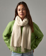 Classic woven scarf — lifestyle