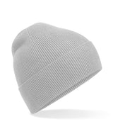 Organic cotton fine knit beanie — Light Grey