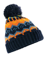 Retro ski beanie — Bluebell