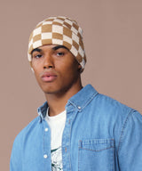 Checkerboard beanie — lifestyle