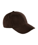Wool blend cap — Dark Brown