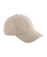 Wool blend cap — Stone