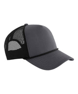 5-panel rope trucker — Graphite Grey/Black