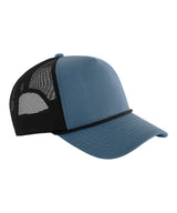 5-panel rope trucker — Slate Blue/Black