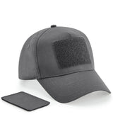 Removable patch 5-panel cap — Graphite Grey