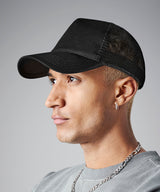 Microknit snapback trucker — lifestyle