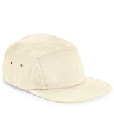 Canvas 5-panel camper cap — Natural