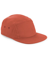 Canvas 5-panel camper cap — Terracotta