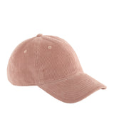 Corduroy dad cap — Dusty Pink