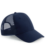 Recycled urbanwear 6-panel snapback trucker — French Navy