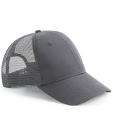 Recycled urbanwear 6-panel snapback trucker — Graphite Grey