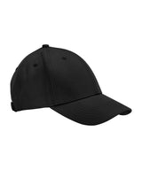 EarthAware® organic cotton canvas 6-panel cap — Black