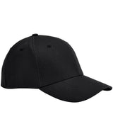 EarthAware® organic cotton stretch-fit cap — Black