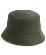Recycled polyester bucket hat — Olive Green