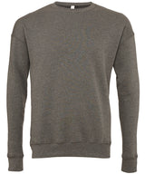 Unisex drop shoulder fleece — Deep Heather