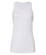 Flowy racerback tank top — White