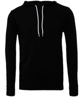 Unisex polycotton fleece pullover hoodie — Black