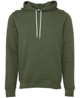 Unisex polycotton fleece pullover hoodie — Military Green