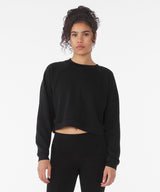 Women's raglan pullover fleece — lifestyle