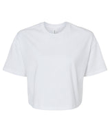 Women’s Jersey crop tee — White