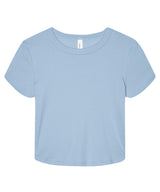 Women’s micro rib baby t-shirt — Solid Baby Blue Blend
