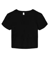 Women’s micro rib baby t-shirt — Solid Black Blend