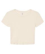 Women’s micro rib baby t-shirt — Solid Natural Blend