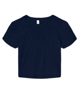 Women’s micro rib baby t-shirt — Solid Navy Blend