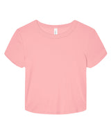 Women’s micro rib baby t-shirt — Solid Pink Blend