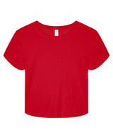 Women’s micro rib baby t-shirt — Solid Red Blend