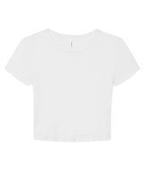 Women’s micro rib baby t-shirt — Solid White Blend
