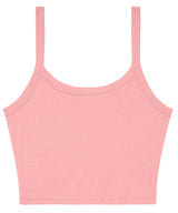Women’s micro rib spaghetti strap tank — Solid Pink Blend
