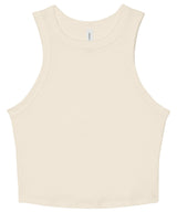 Women’s micro rib racer tank — Solid Natural Blend