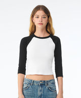 Women’s micro rib 3/4 raglan baby t-shirt — lifestyle