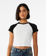 Women’s micro rib raglan baby t-shirt — lifestyle